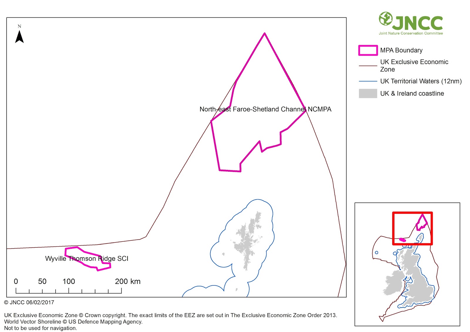 Map of UK Exclusive Economic Zone