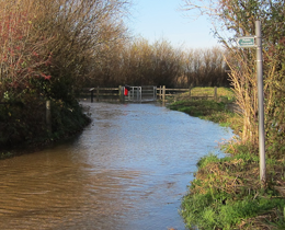 Flooding at Fen Drayton Lakes © Hugh Venables