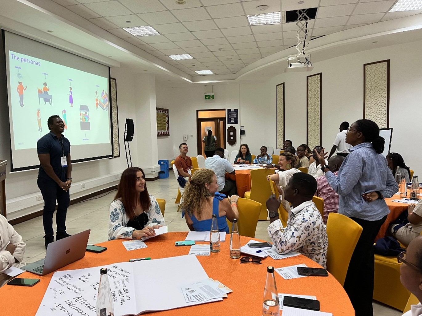 Photo of symposium session discussing gender in MPA management